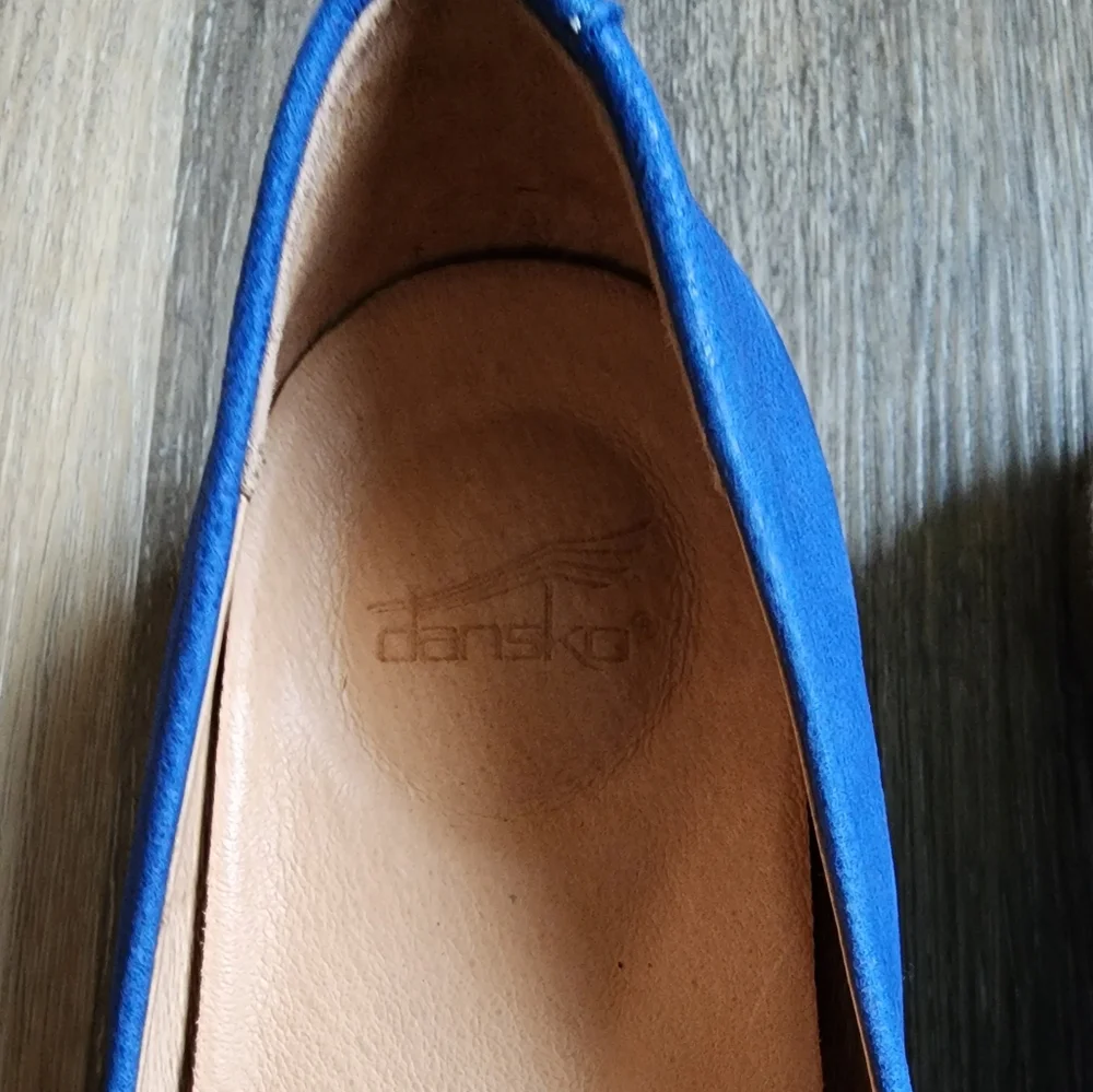 DANSKO LEATHER ESPADRILLES SLIP-ONS